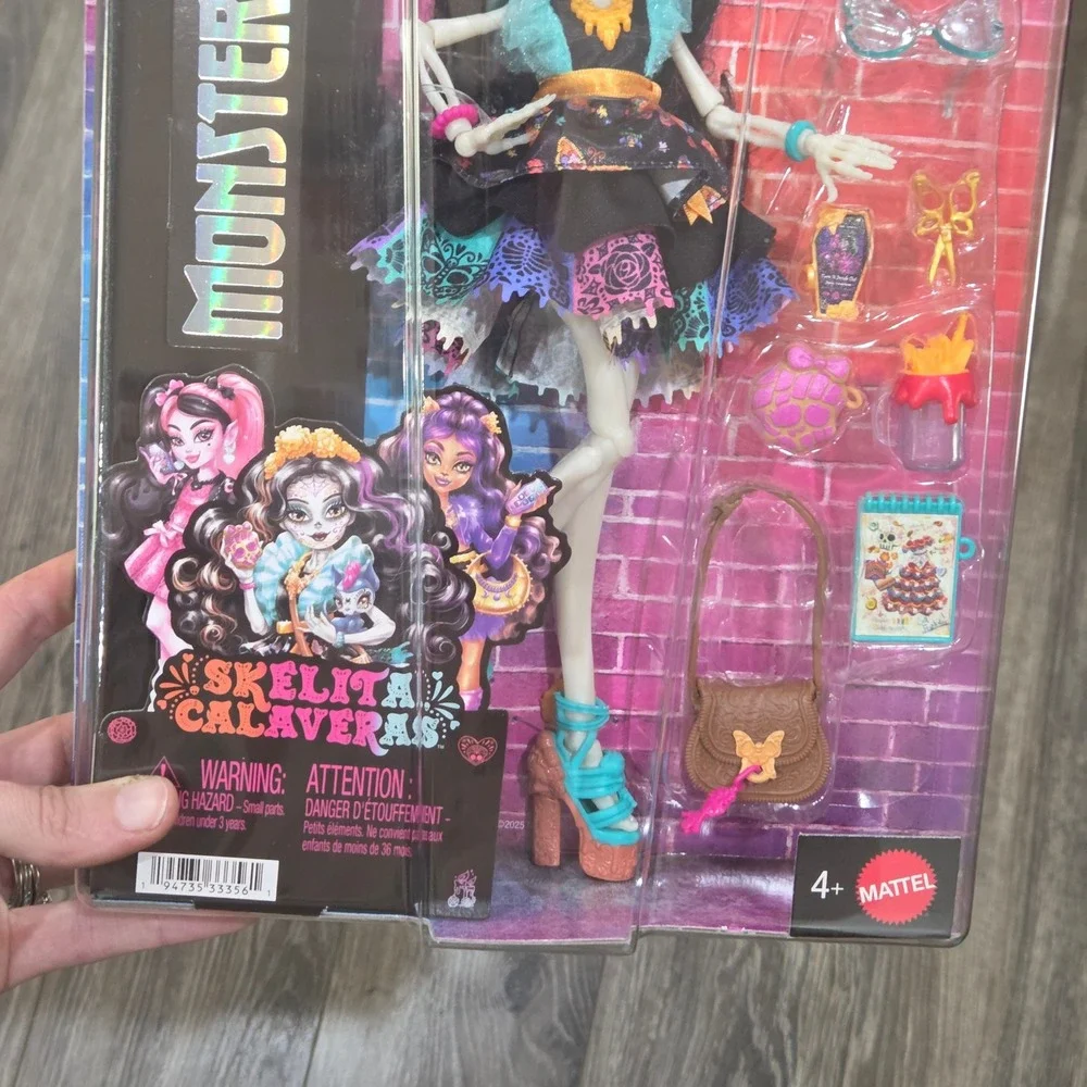 Mattel Monster High Skelita Calaveras Doll G3 10in Multicolor  Gothcore IN HAND